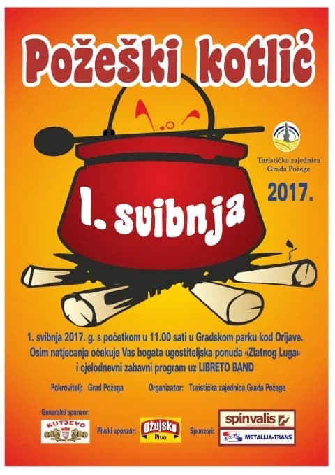 "Požeški kotlić": Tradicionalna gastro manifestacija 1. svibnja u parku pokraj Orljave