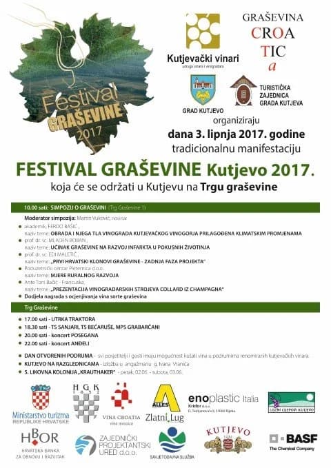 Eminentni stručnjaci ovog vikenda na jedinstvenom "Simpoziju o graševini" u Kutjevu