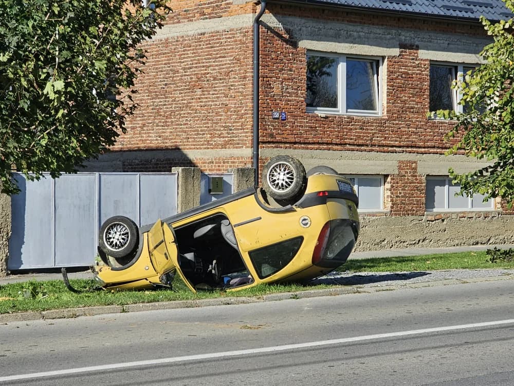 Sletio s ceste i udario u stablo / FOTO/