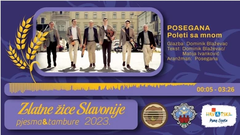 Poslušajte pjesme koje će biti izvedene 3.rujna na večeri novih tamburaških pjesama festivala