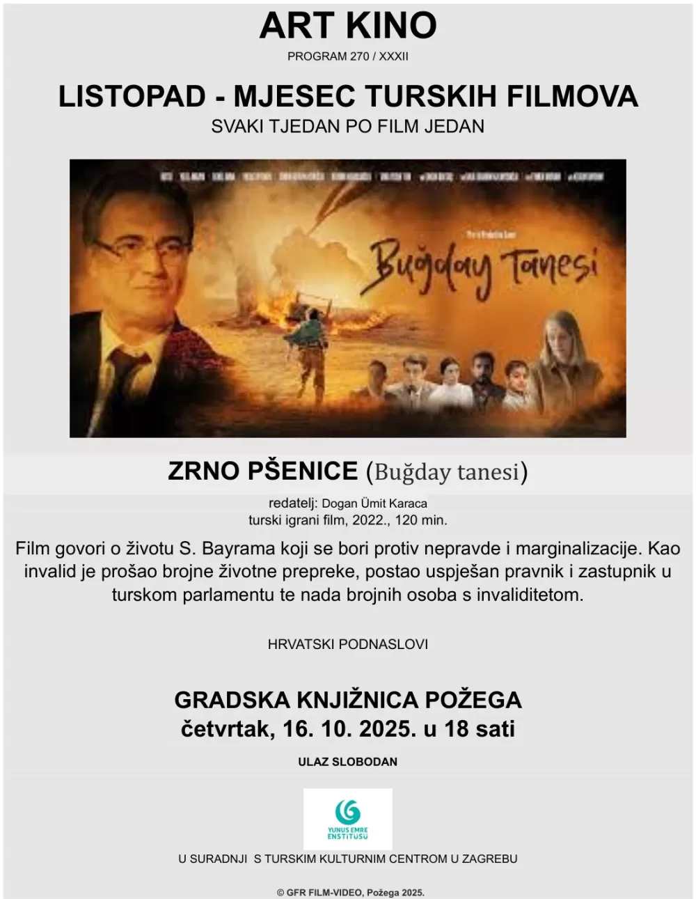 Požega.eu | Mjesec turskih filmova nastavlja se sa Zrnom pšenice