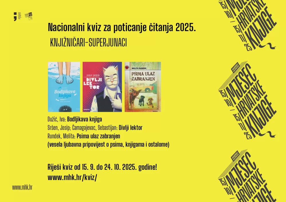 Knjižničari – superjunaci Mjeseca hrvatske knjige 2025.
