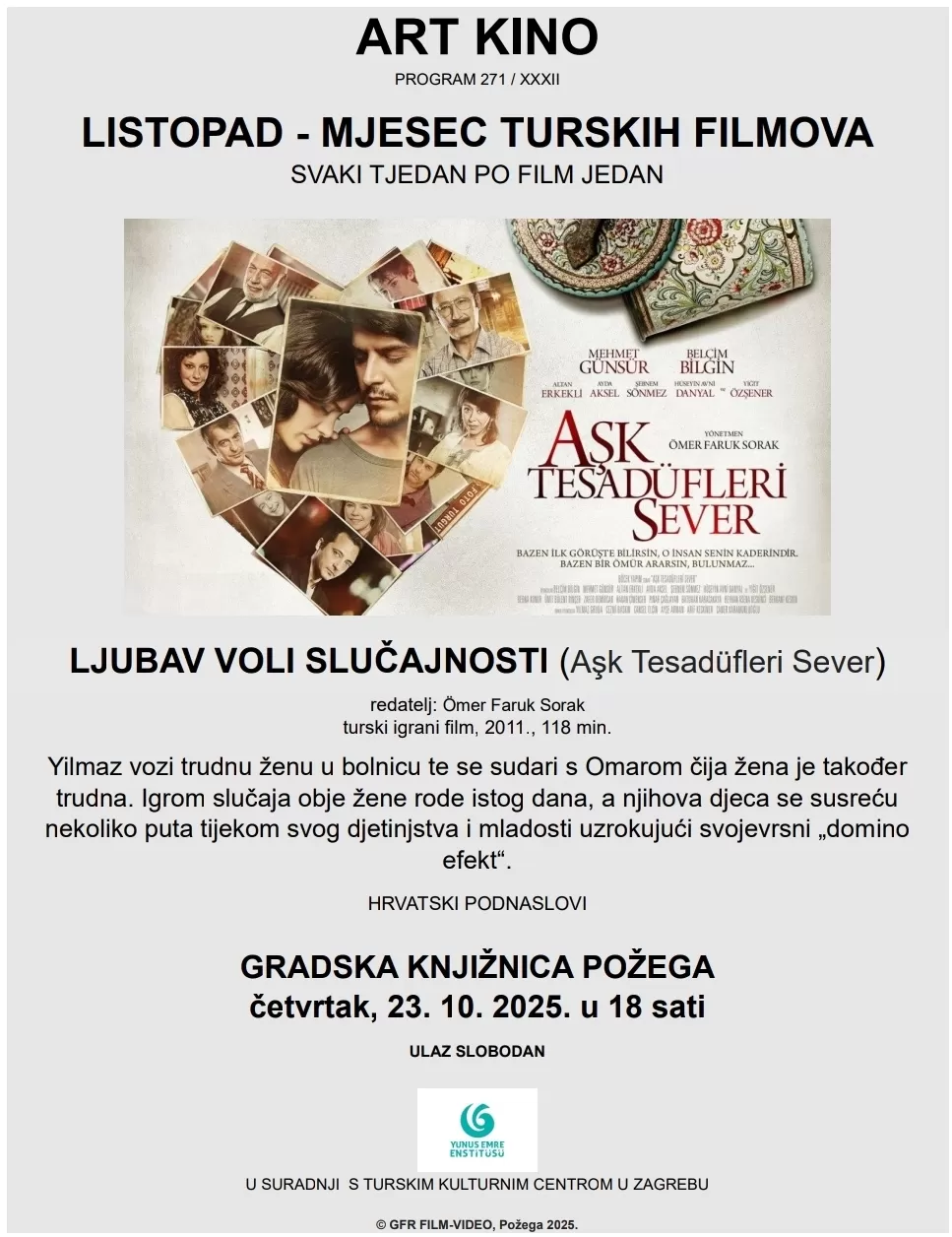 Slijedi četvrta projekcija Mjeseca turskih filmova