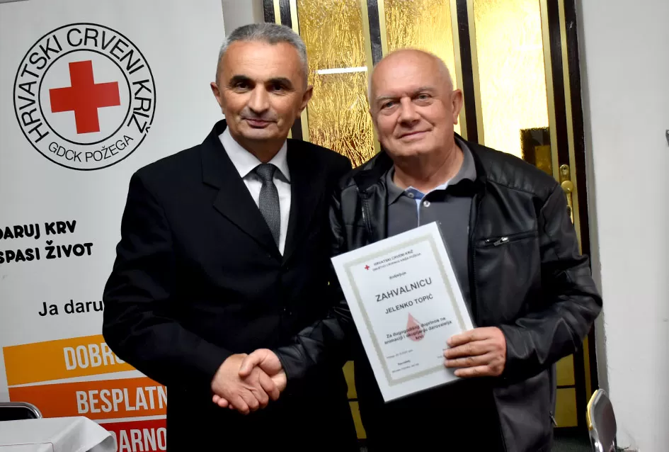 Višestruki darivatelj krvi Davor Matić primio odličje predsjednika RH, a deseci pojedinaca niz priznanja
