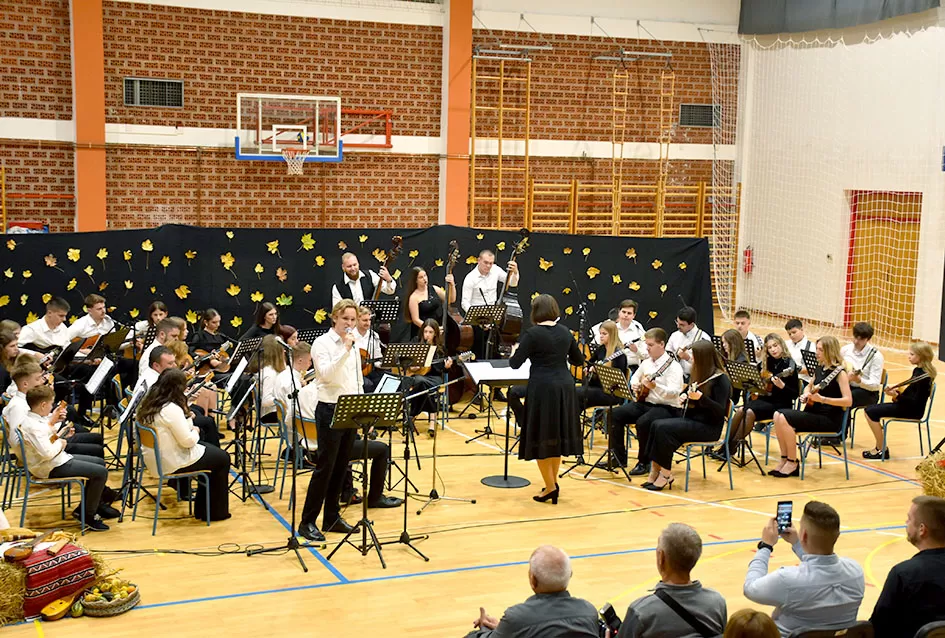 Kaptolački tamburaški orkestar tamburama i pjesmama u šetnji Slavonijom