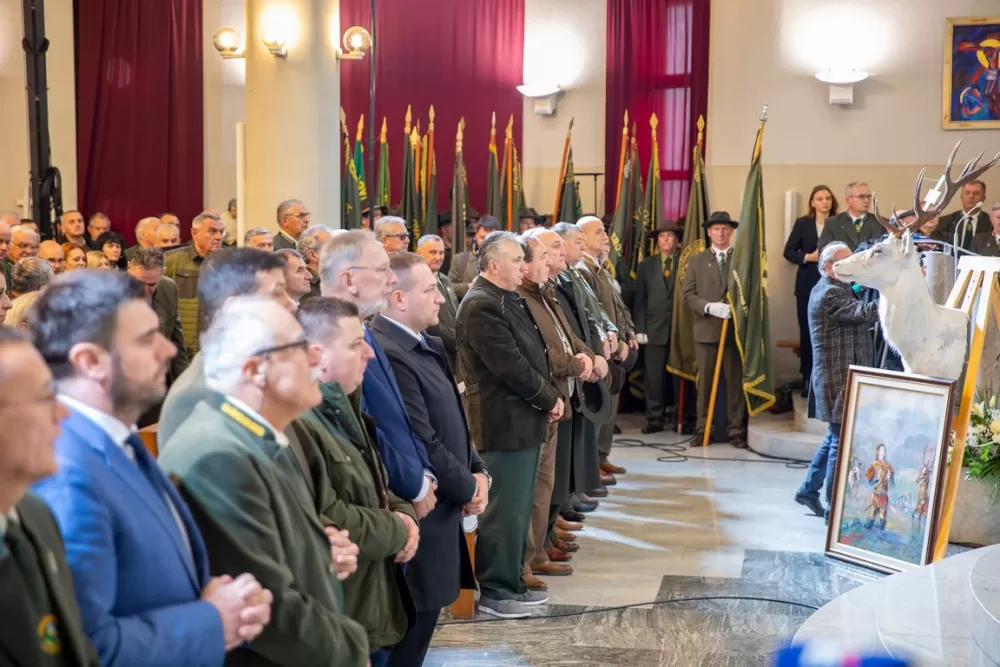 Požeški lovci na središnjoj proslavi svog zaštitnika u Sisku