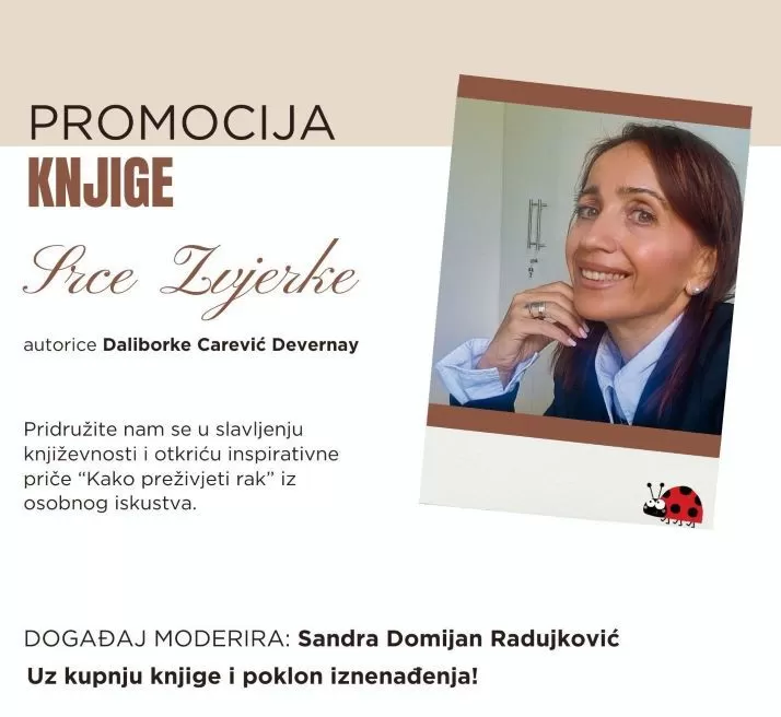 Požega.eu | PLETERNIČKA KNJIŽNICA U četvrtak promocija knjige ʼʼSrce zvjerkeʼʼ autorice Daliborke Carević Devernay.