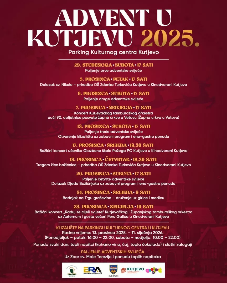 Prosinačka čarolija u Kutjevu: Advent koji razveseljava sve generacije!