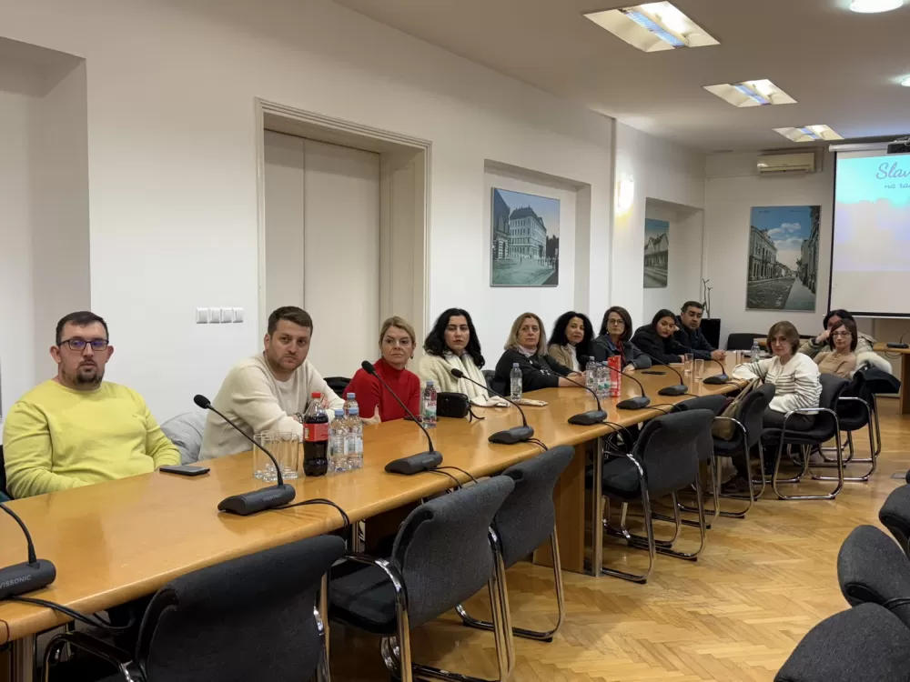 U Gradskoj upravi održan prijem za učenike i učitelje iz Italije, Rumunjske i Turske