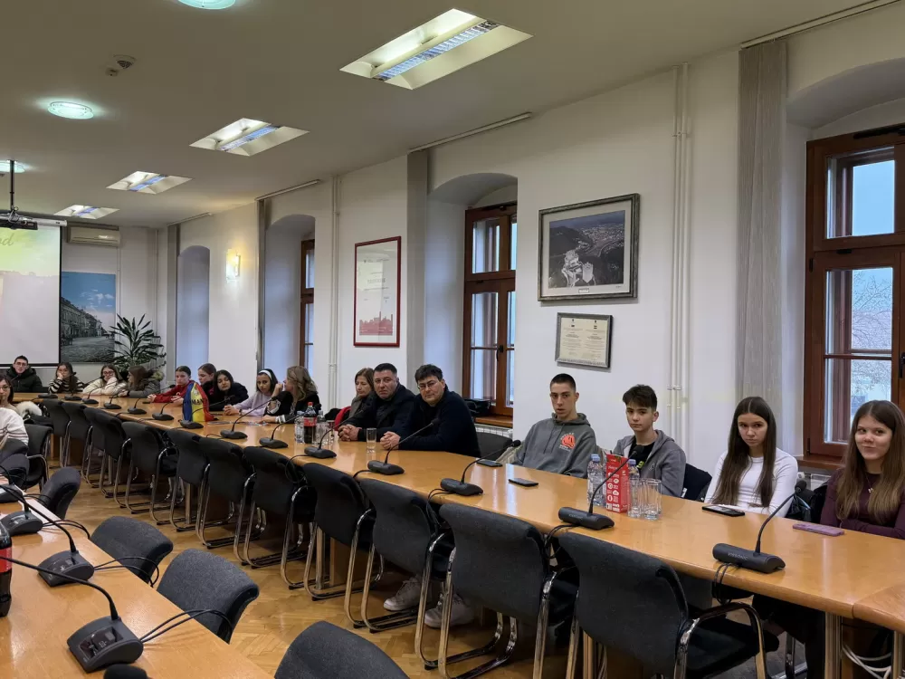 U Gradskoj upravi održan prijem za učenike i učitelje iz Italije, Rumunjske i Turske