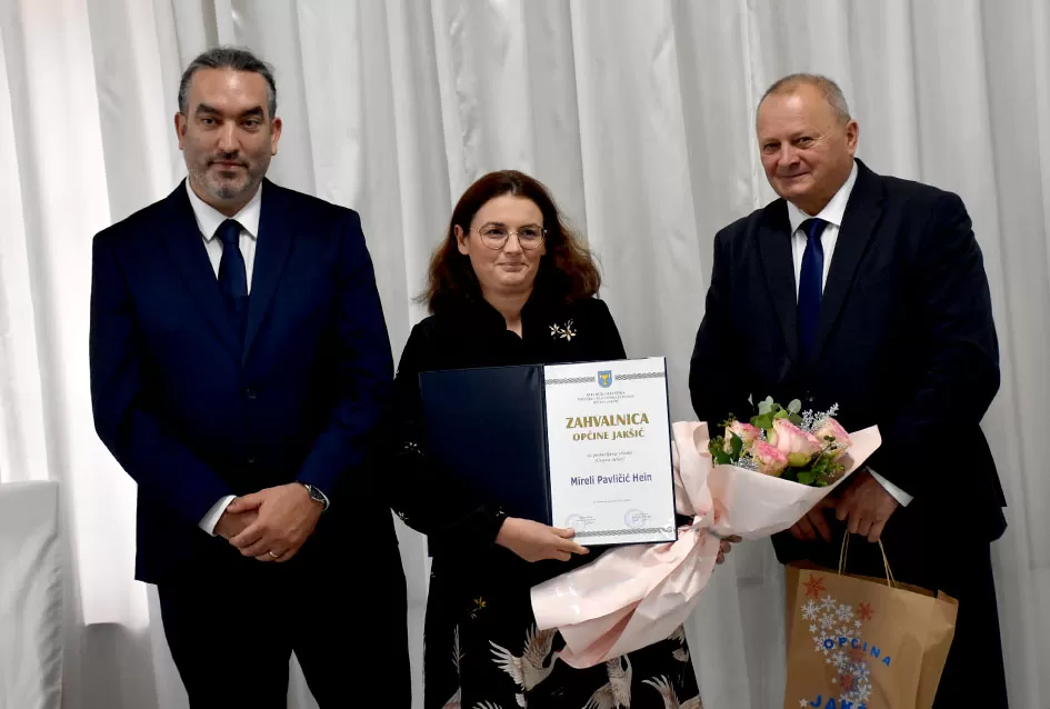 Zahvalnice Općine Jakšić primili su Limarija Pažin, OŠ Mladost, Mirela Pavličić Hein, Slavko Glavaš i Ivo Grbeš-Honda