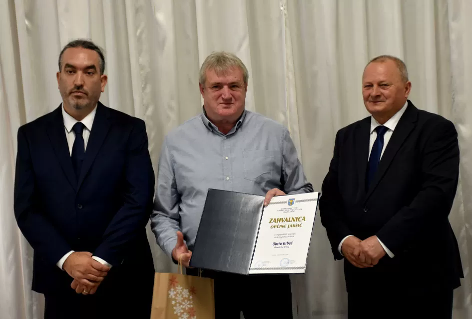 Zahvalnice Općine Jakšić primili su Limarija Pažin, OŠ Mladost, Mirela Pavličić Hein, Slavko Glavaš i Ivo Grbeš-Honda