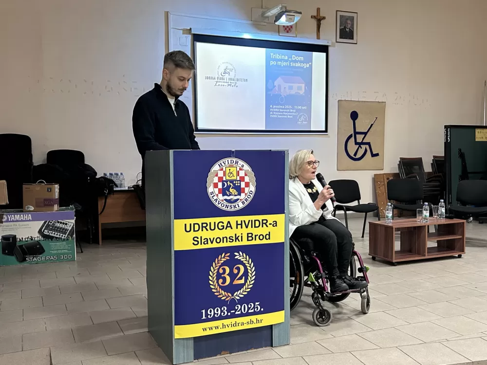 Tribina „Dom po mjeri svakoga“ okupila stručnjake i osobe s invaliditetom u Slavonskom Brodu
