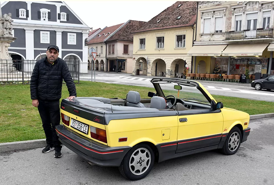 Požeška garaža čuva blago: Siniša Bosanac i rijetki Yugo Cabrio koji mami uzdahe
