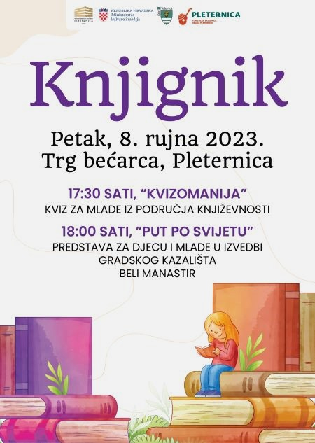 Požega.eu | KNJIGNIK: „Kvizomanija“ za mlade i predstava za djecu ʼʼPut po svijetuʼʼ u pleteničkoj Knjižnici i čitaonici - petak, 8.rujna