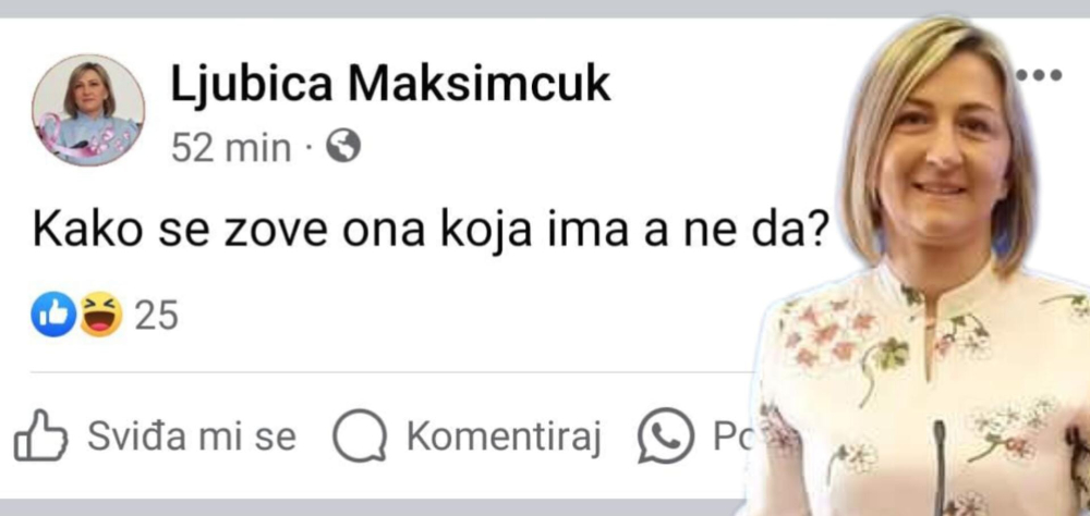 SB Online | PITANJE DANA: Što se desilo s Facebookom Ljubice Maksimčuk