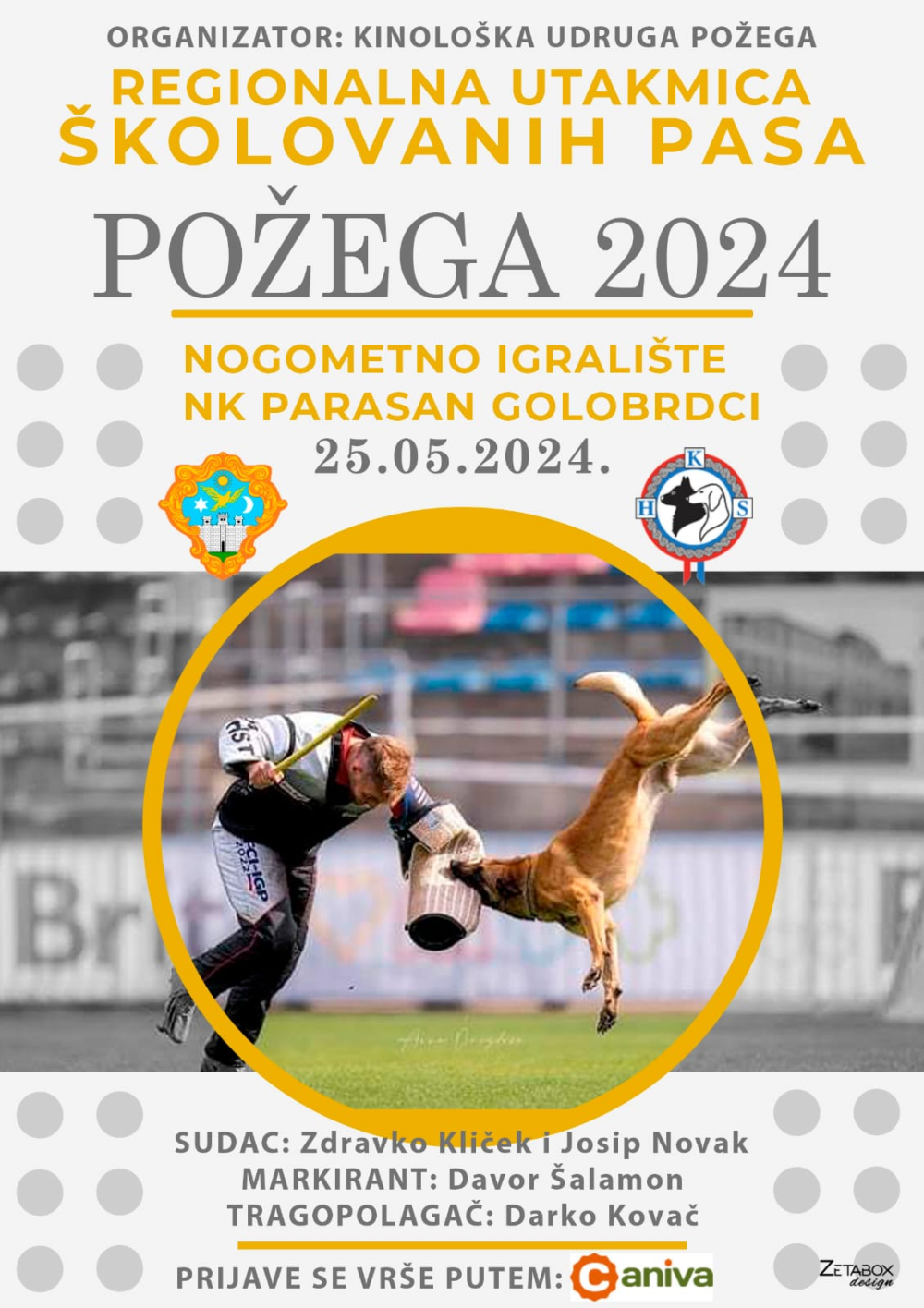 Požega.eu | ČETVERONOŽNI LJUBIMCI: Ove subote u Golobrcima Regionalna utakmica školovanih pasa