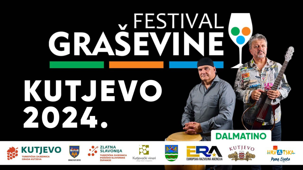 Požega.eu | [NAJAVA] Festival graševine u Kutjevu 2024. - bogat program sa završnicom uz Dalmatino 