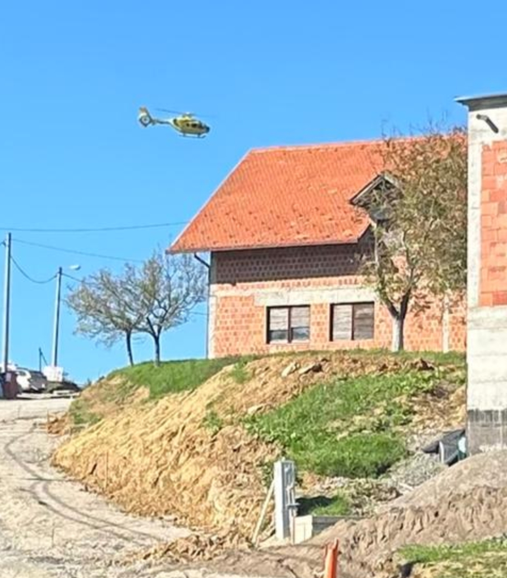 Požega.eu | Helikopter uključen u spašavanje ozlijeđenog radnika u Pleternici