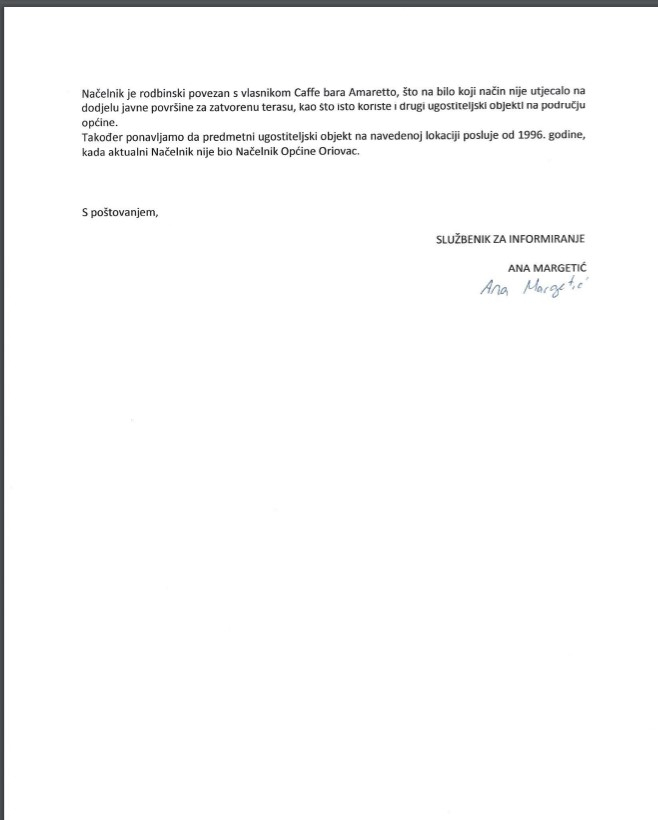 Nepotizam u Oriovcu: Kako je načelnik dodijelio javnu površinu svom nećaku?