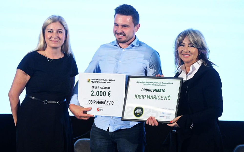 SB Online | Josip Maričević iz Slobodnice prvi do pobjednice na izboru za najboljeg hrvatskog mladog poljoprivrednika u 2025. godini