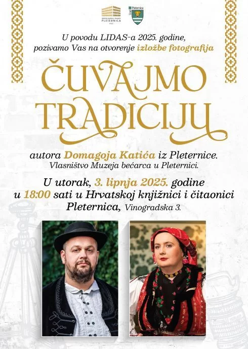 Požega.eu | Večeras u pleterničkoj Knjižnici otvorenje izložbe fotografija ʼČuvajmo tradicijuʼ autora Domagoja Katića