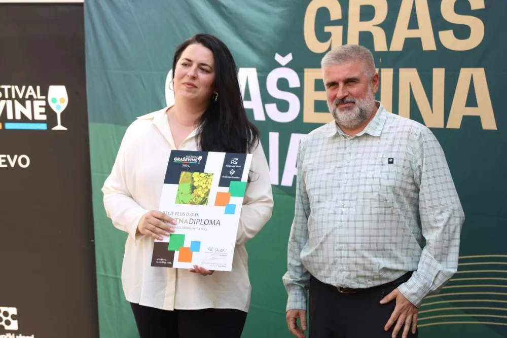 Dodijeljena šampionska priznanja za vrhunska vina u sklopu Festivala graševine 2025.: Šampion berbe 2024. za suha vina – Kutjevo d.d. 