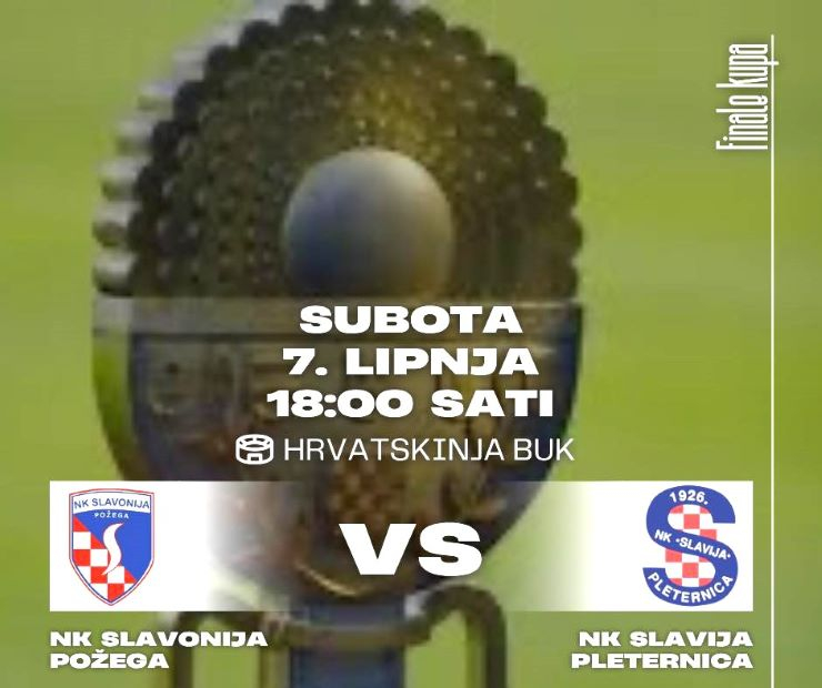 Požega.eu | DANAS NA STADIONU „HRVATSKINJA“ U BUKU: Slavonija i Slavija u finalu Županijskog nogometnog kupa
