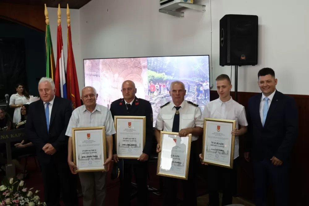 Godišnje nagrade Općine Kaptol primili Zdravko Sadilek, Lovro Vidić, Jelenko Topić i DVD Doljanovci
