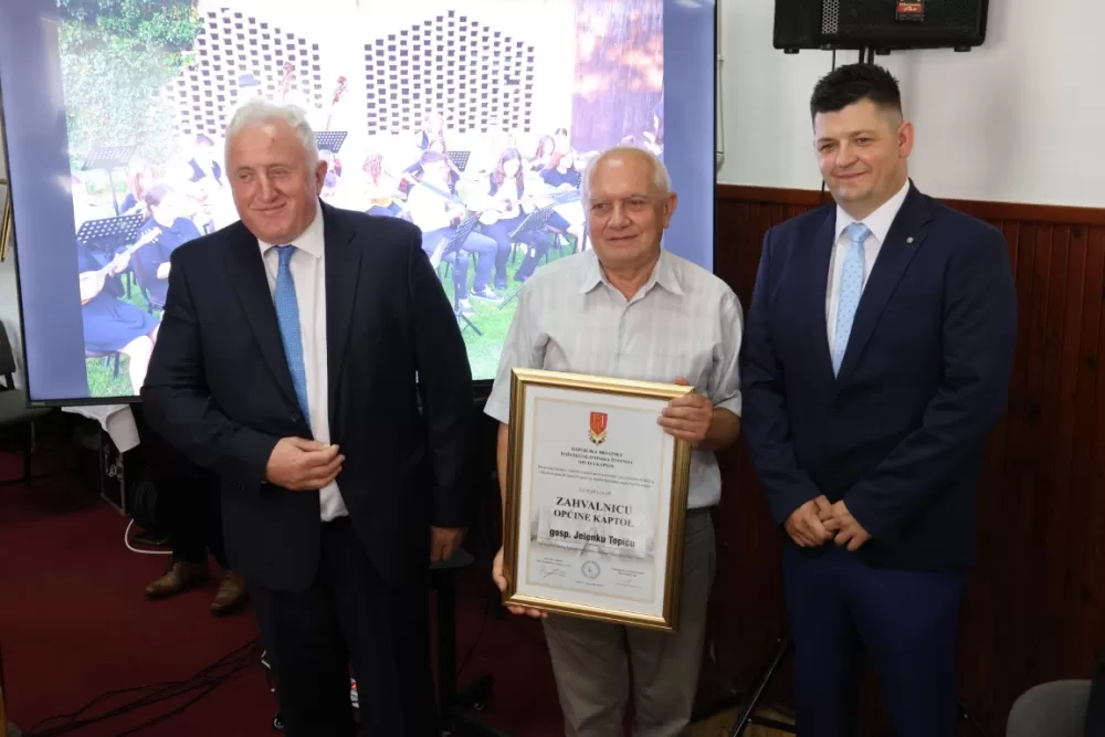 Godišnje nagrade Općine Kaptol primili Zdravko Sadilek, Lovro Vidić, Jelenko Topić i DVD Doljanovci