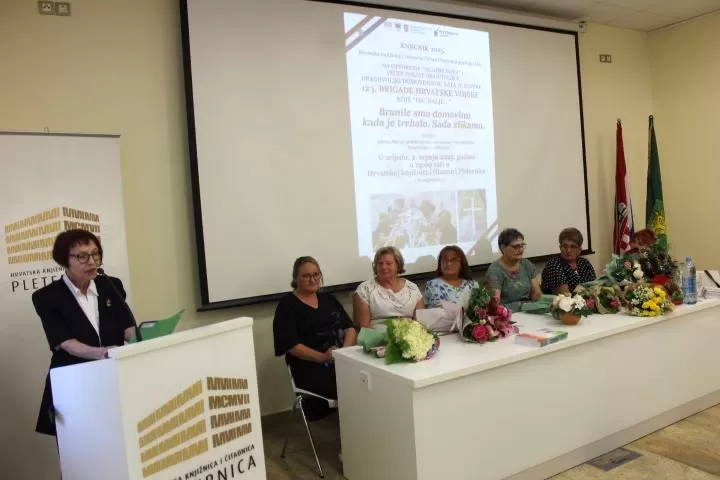 ŽENE SUDIONICE DOMOVINSKOG RATA: U Pleternici otvorena izložba slika braniteljica dragovoljki 123. brigade Hrvatske vojske
