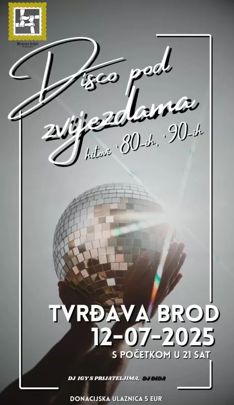 ʼDisco pod zvijezdamaʼ i ovoga ljeta u Tvrđavi Brod