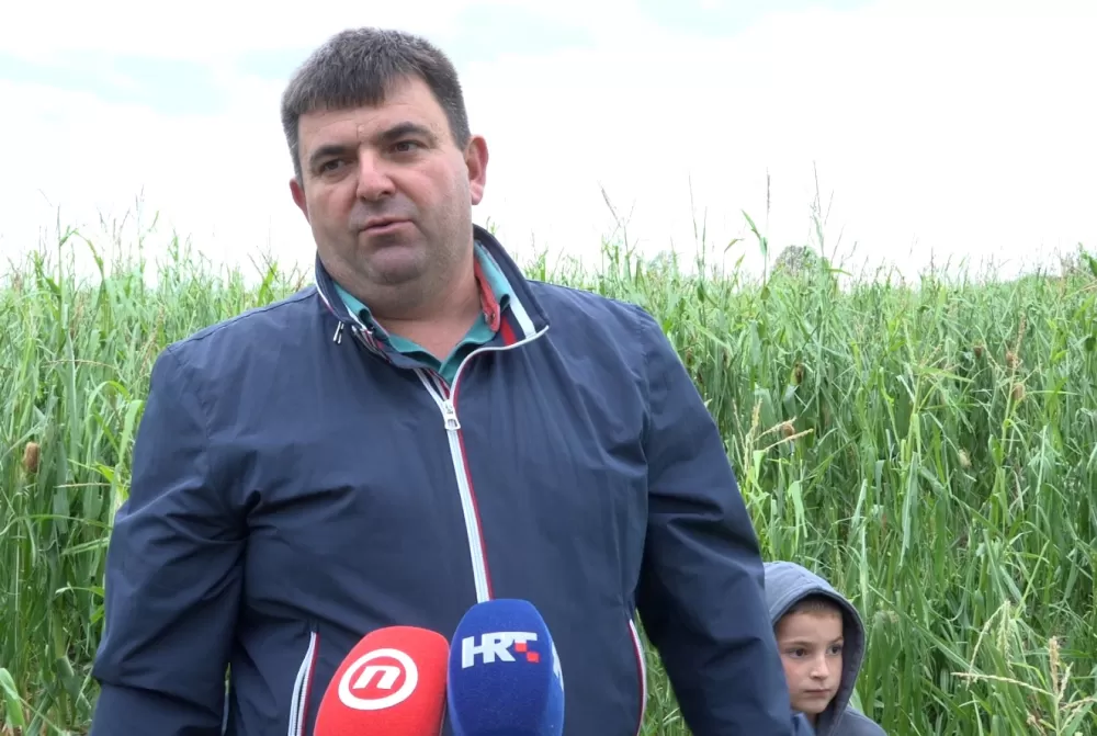 ŠTETE STOPOSTOTNE - Ratari očajni, jaka tuča uništila proljetne usjeve, najviše stradali kukuruz i soja