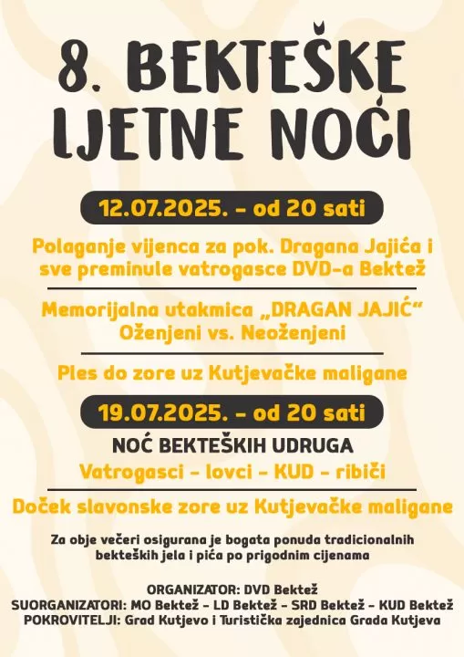 [NAJAVA] 8. Bekteške ljetne noći