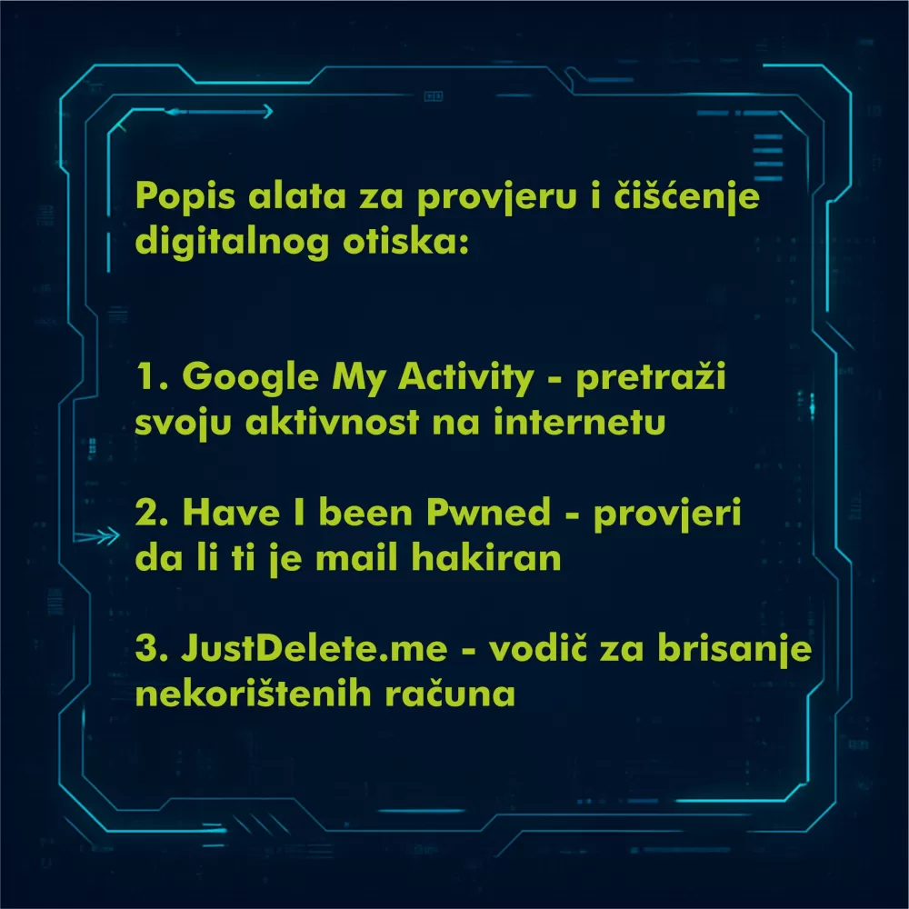 Digitalni otisak - kako nastaje, tko ga koristi, kako ga prepoznati, smanjiti i zaštititi