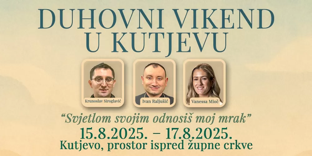 Požega.eu | [NAJAVA] Duhovni vikend u Kutjevu 2025.: Molitva, glazba i svjedočanstva
