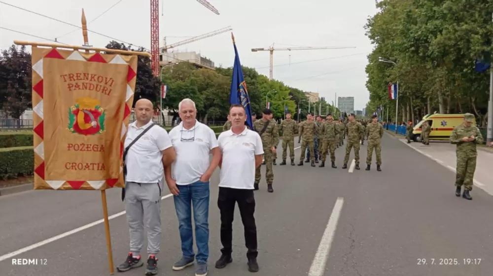 Trenkovi panduri treći put na Vojnom mimohodu