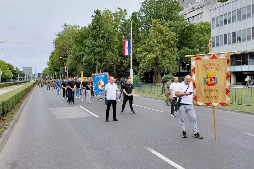 Trenkovi panduri treći put na Vojnom mimohodu
