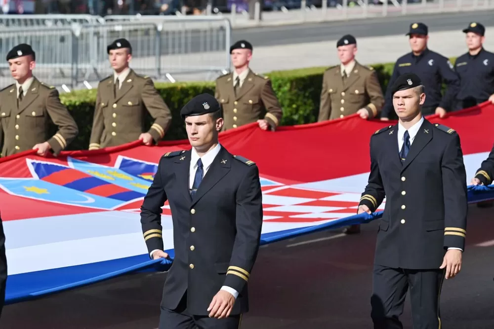 Trenkovi panduri treći put na Vojnom mimohodu