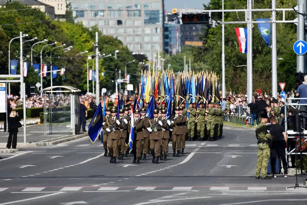 Trenkovi panduri treći put na Vojnom mimohodu