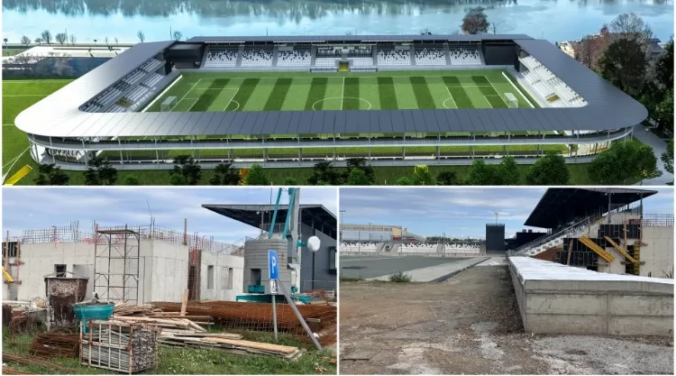 SB Online | Radovi na južnoj tribini Stadiona kraj Save napreduju prema planu