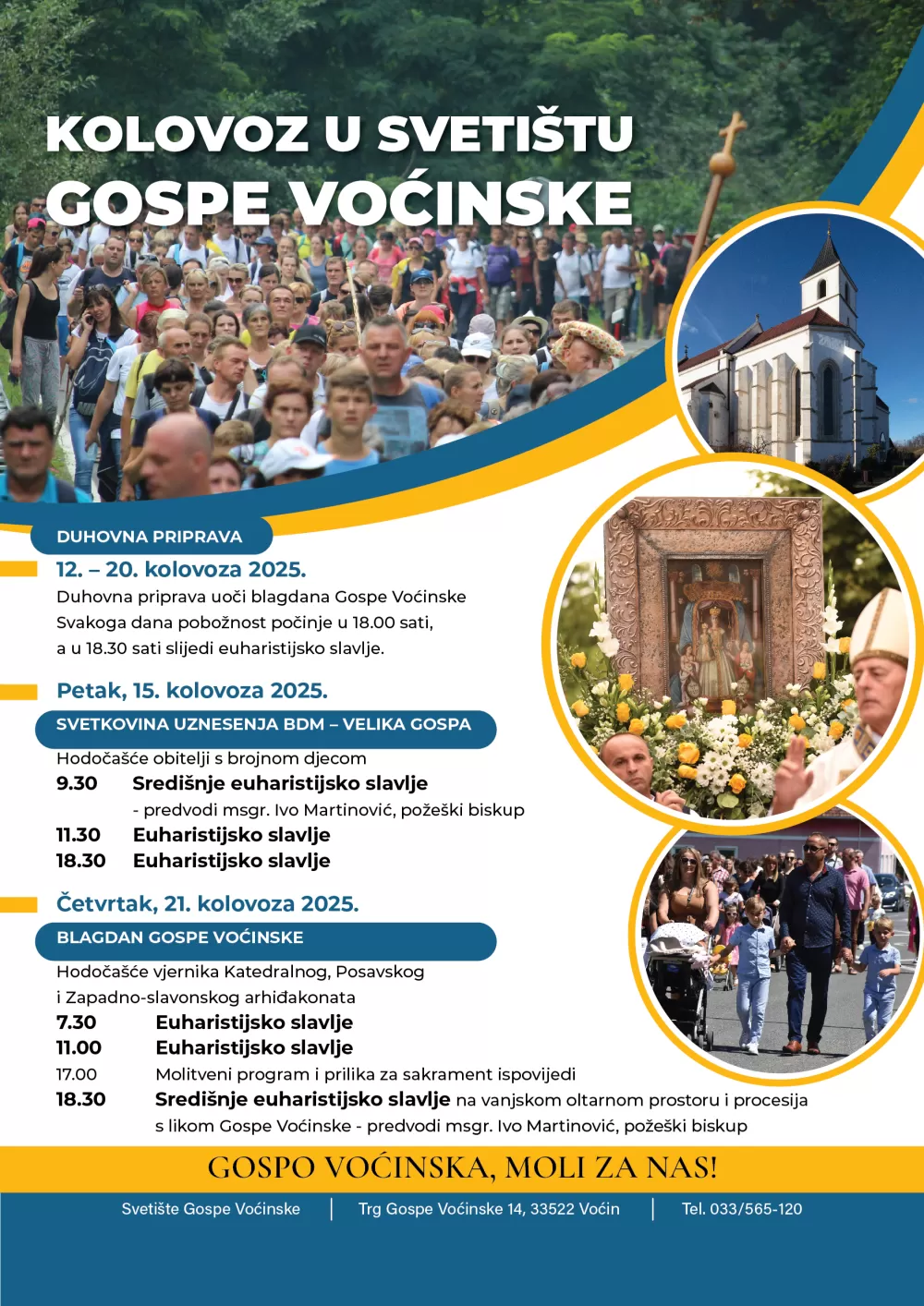 Požega.eu | KOLOVOZ U SVETIŠTU GOSPE VOĆINSKE: U Jubilejskoj godini Bazilika Gospe Voćinske mjesto je potpunog oprosta