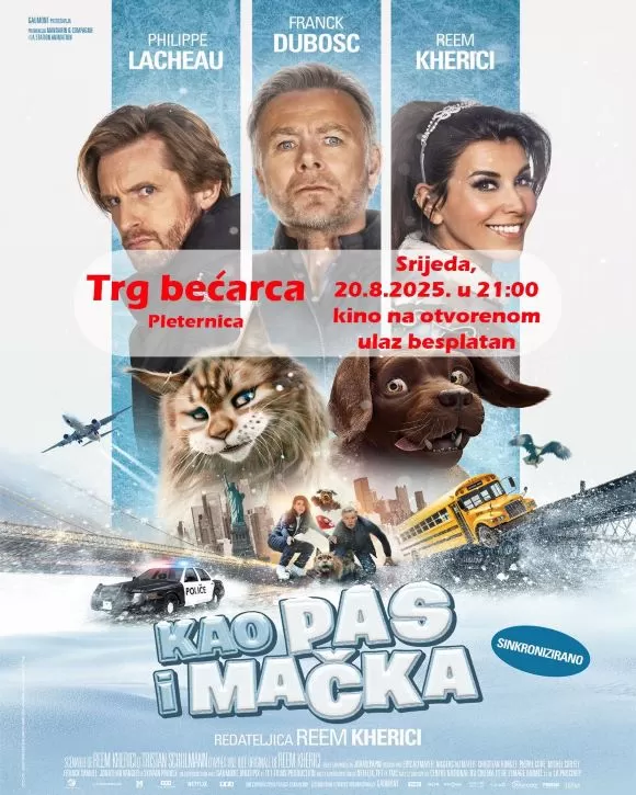 Na Trgu bećarca prikazan francuski pustolovni film „Kao pas i mačka“