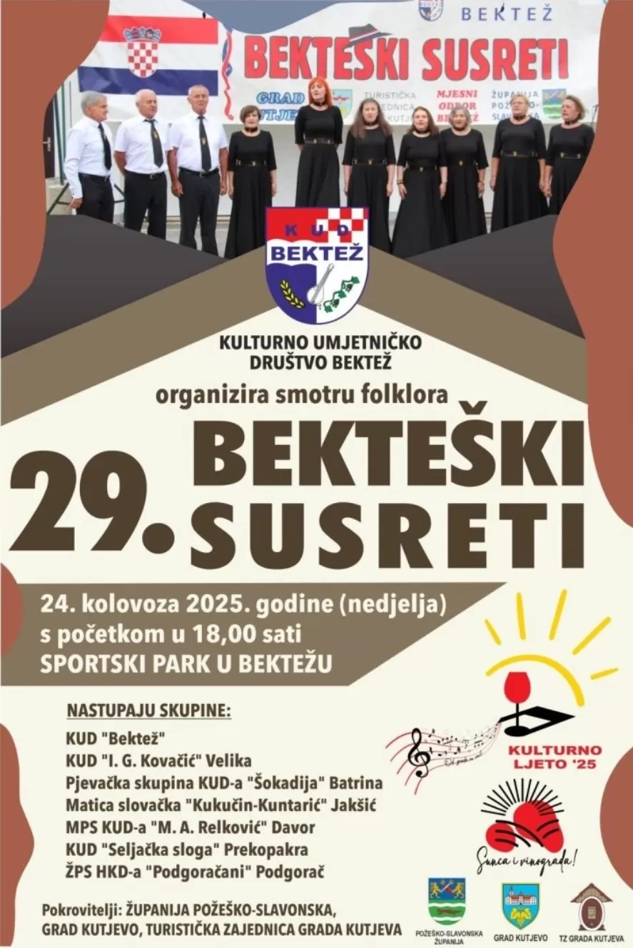 [NAJAVA] Smotra folklora “Bekteški susreti” ove nedjelje u Bektežu
