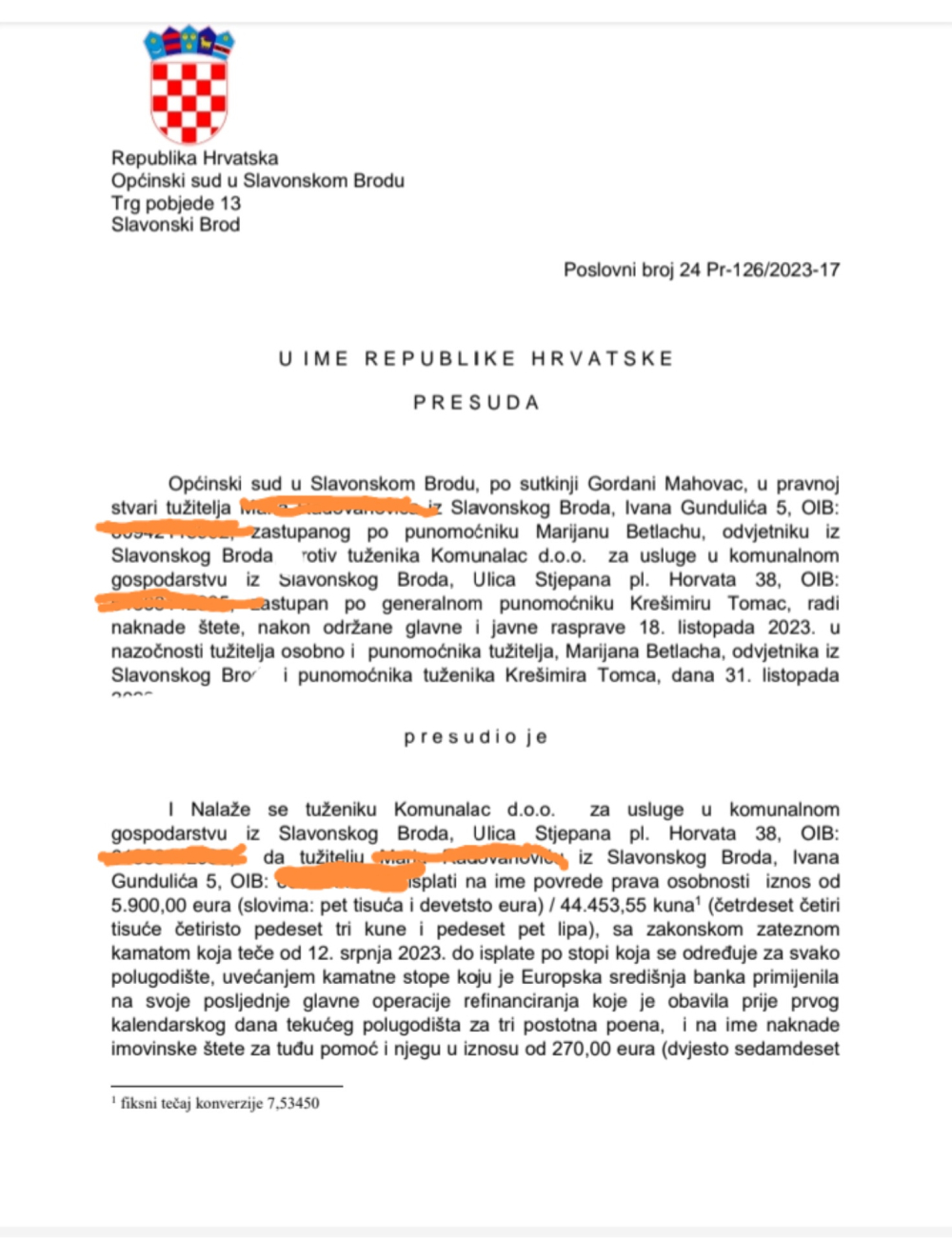REP IZ PROŠLOSTI: Brodski Komunalac izgubio sud, evo koliko mora platiti