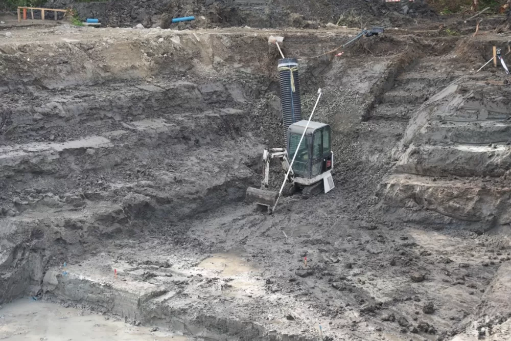 (FOTO-VIDEO) Radovi na izgradnji uređaja za pročišćavanje otpadnih voda Cerovac i Granje u poodmakloj su fazi – rok je do kraja tekuće godine