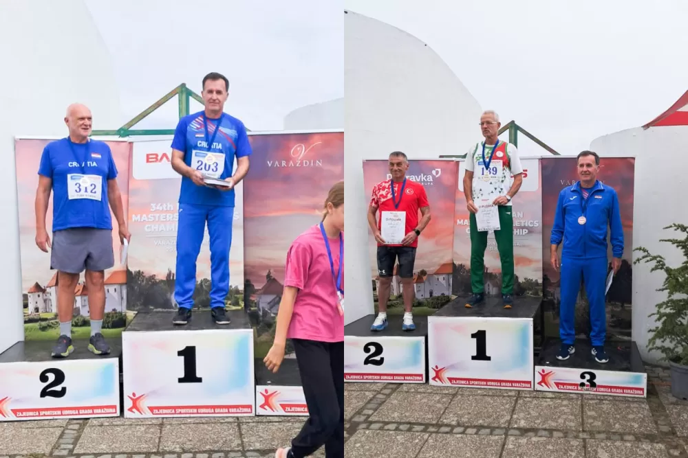 Požega.eu | Kutjevački veteran Franjo Čamak osvojio zlato i broncu na Prvenstvu Balkana u veteranskoj atletici