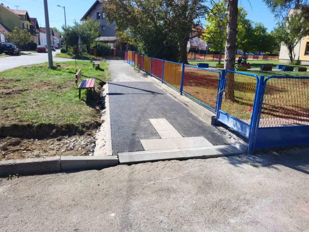 Modernizirana pješačka staza u Ulici Jurja Križanića