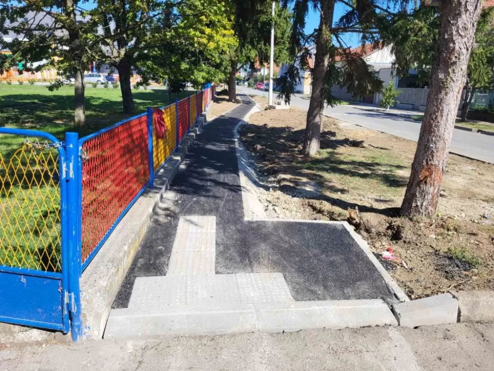Modernizirana pješačka staza u Ulici Jurja Križanića