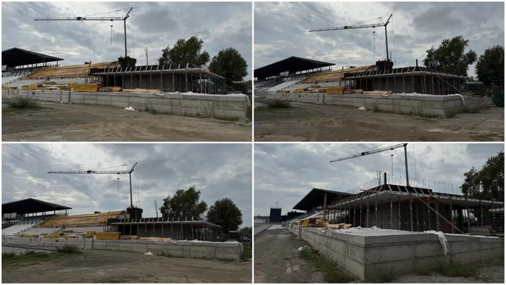 SB Online | Stadion kraj Save: Gradnja južne tribine napreduje prema planu